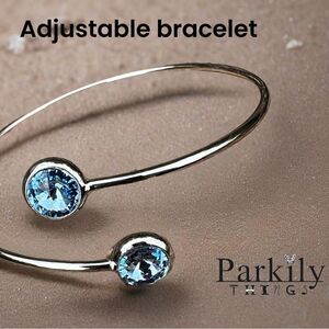 Handcrafted bracelet with Swarovski crystal